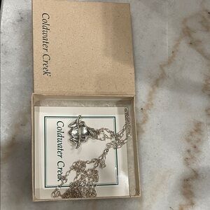 Coldwater Creek Silver Heart Necklace